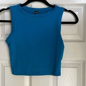 SHEIN Sleeveless Blue XS crop top